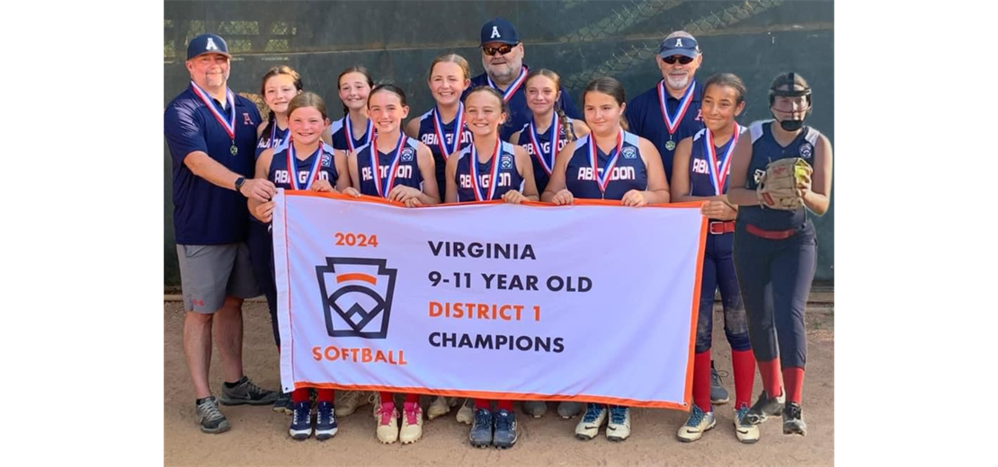 9-11 Softball District Champions