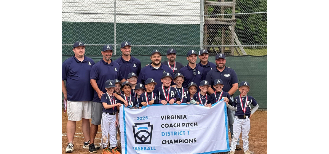 6-8 Coach Pitch District BB Champions